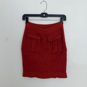 Anthropologie - Moth Brand - Wool Skirt (Orange)